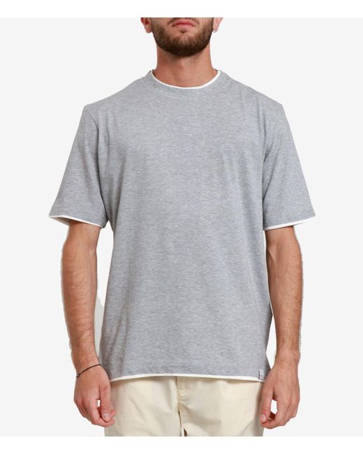 Paolo Pecora Gray T Shirts And Polos