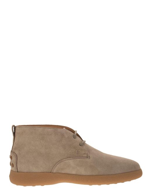 Tod's Brown Suede Leather Boots