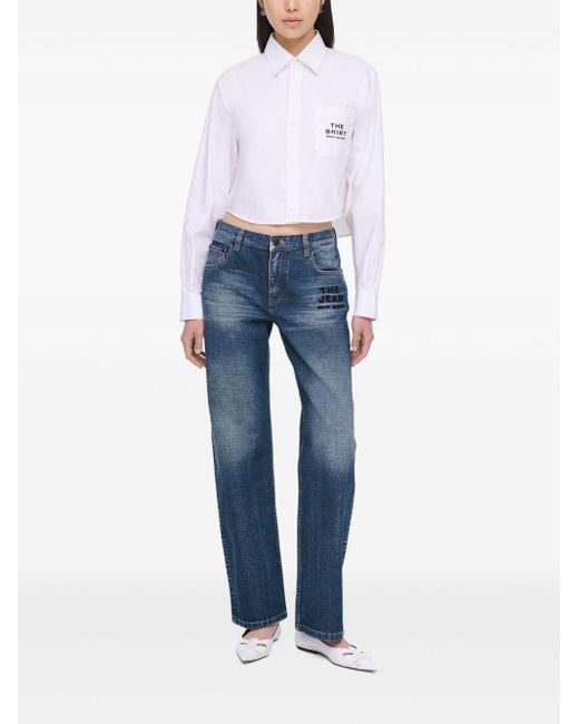 Marc Jacobs The Washed Jeans in het Blue