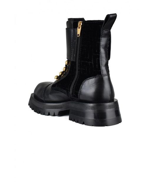 Balmain Black Ranger Army Boots