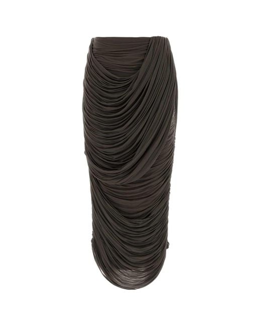 Magda Butrym Black Stretch Cupo Skirt