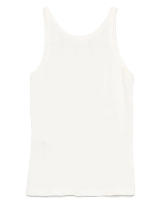 Closed Katoenen Tanktop in het Black