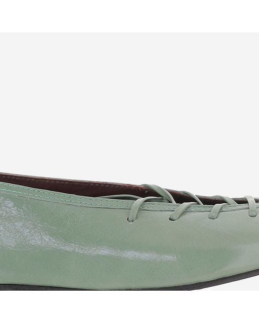 Alohas Green Bumi Onix Leather Flats