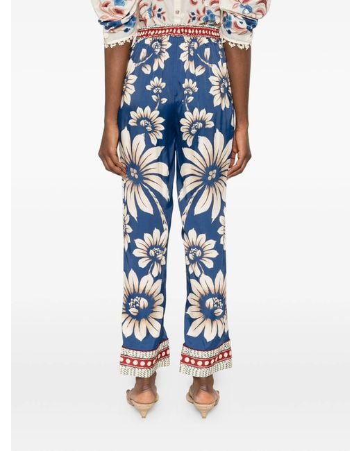 Farm Rio Blue Luna Pajama Pants