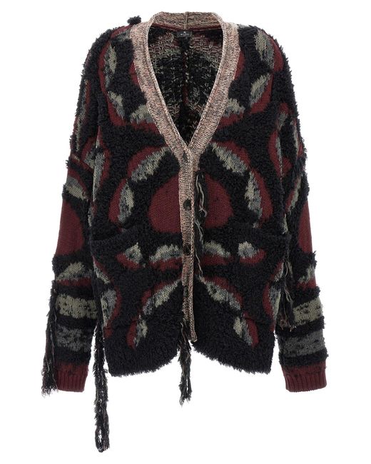 Etro Cardigan Met Franjes in het Black