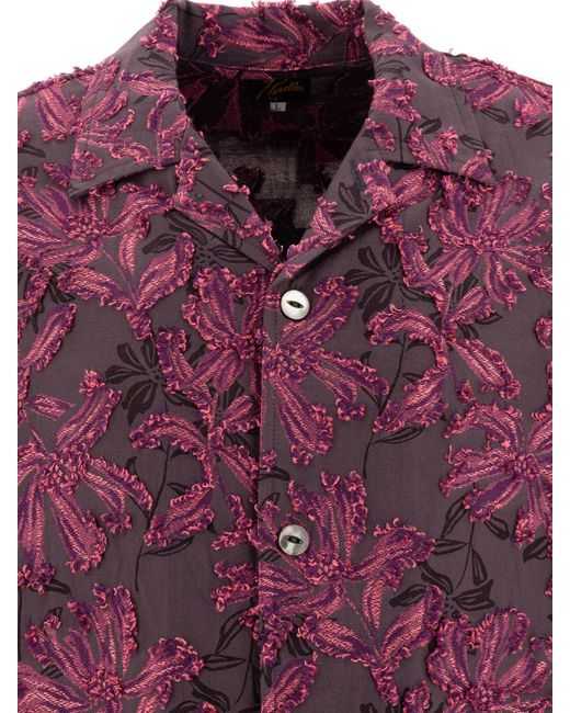 Needles Purple Cabana Shirts for men