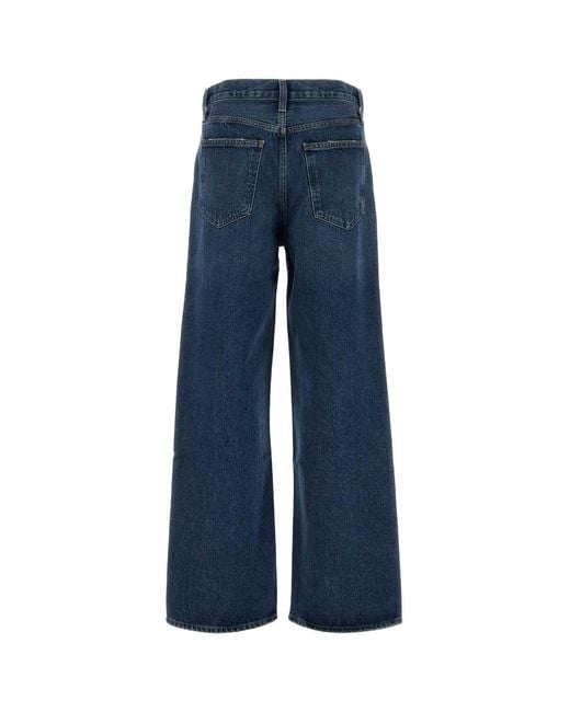 Agolde Blue Low Slung Baggy
