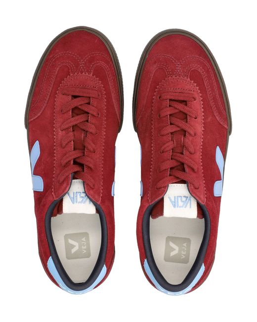 Veja Red Volley Suede Grenat Aqua Eagle Sneakers