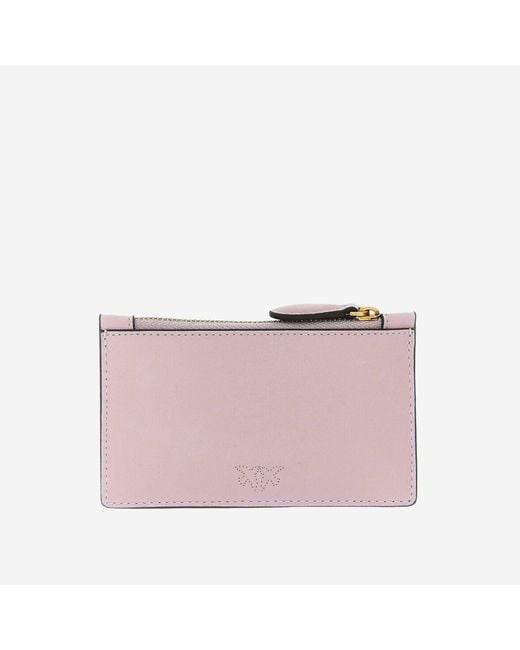 Pinko Pink Card Holder Leather