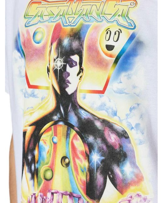 Casablanca White Printed T Shirt
