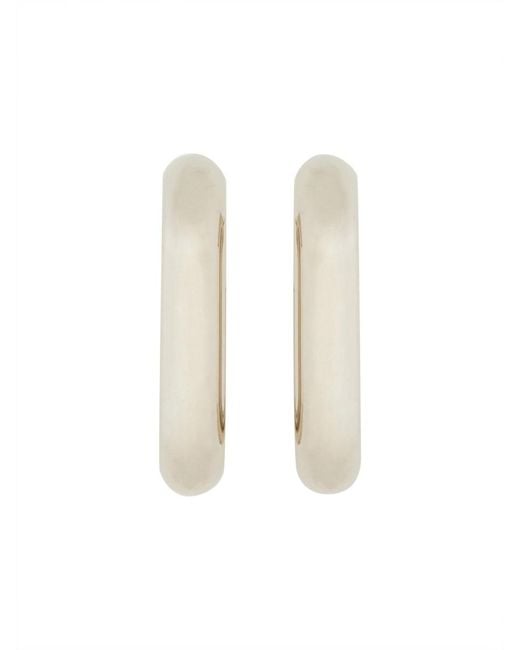 Rabanne White Orecchini "xl Link"