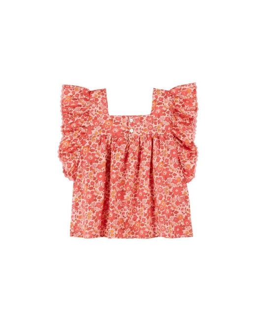 Emile Et Ida Red Maglietta Blouse Liberty
