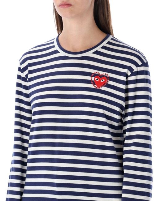 COMME DES GARÇONS PLAY Blue T Shirts And Polos