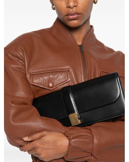 Khaite Black Blake Leather Clutch