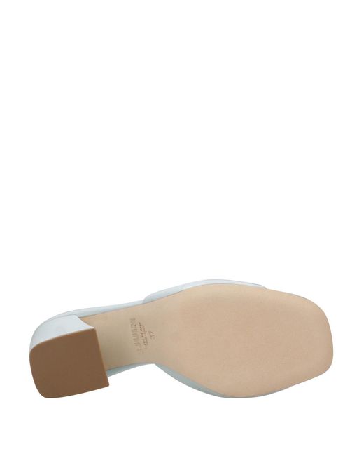3Juin White Sandalen hellblau