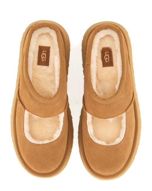 Ugg Brown Bea Mary Jane" Slipper