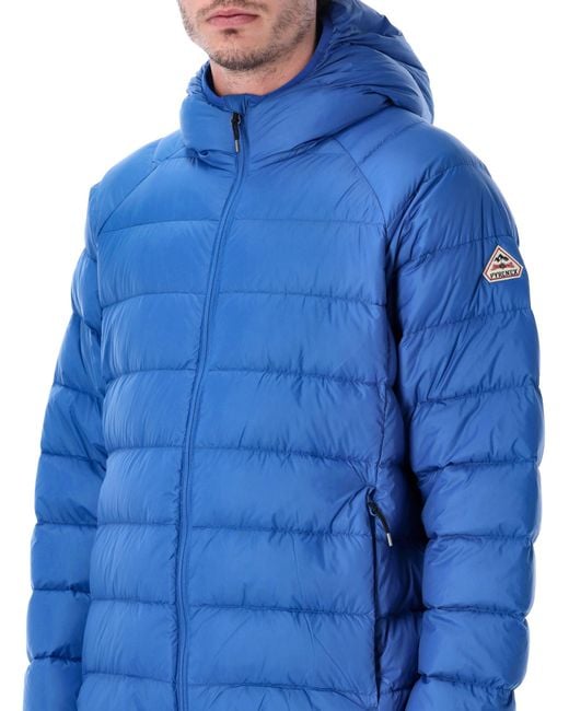 Pyrenex Blue Arial Lightweight Hooded Down Jacket