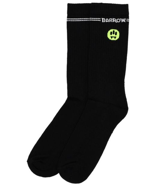 Barrow Black Socks With Logo
