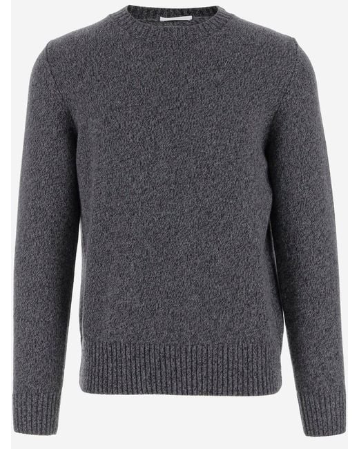 Oliver Lattughi Gray Cashmere Sweater for men