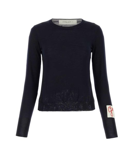 Golden Goose Deluxe Brand Blue Deluxe Brand Wool Sweater for men