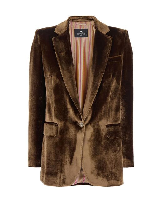 Etro Brown Jacken Braun