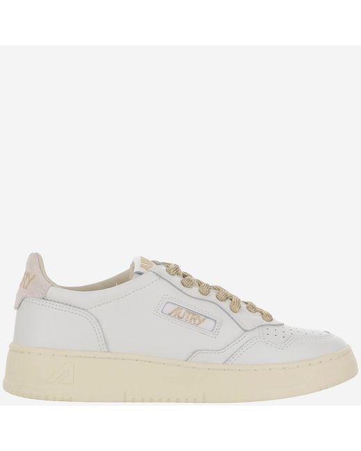Autry White Lace Up Sneakers