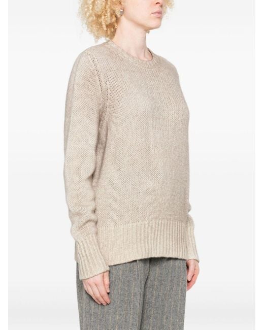 Avant Toi Natural Cashmere Crewneck Pullover