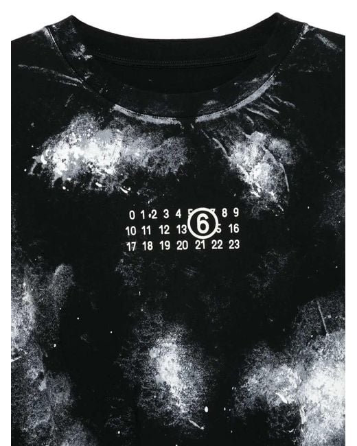 MM6 by Maison Margiela Black Graphic T Shirt