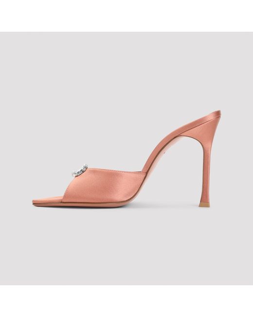 AMINA MUADDI Pink Mini Camelia Slipper