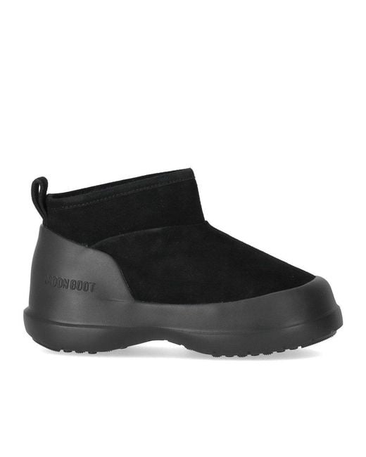 Moon Boot Black Luna Low Ankle Boot for men
