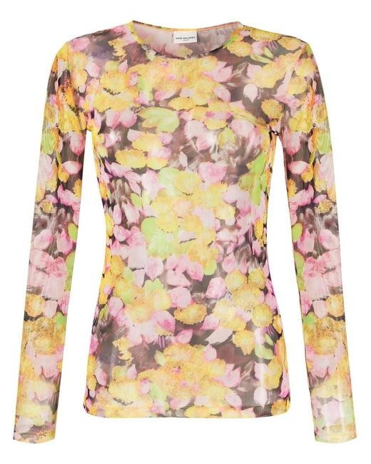 Dries Van Noten Pink Floral Tshirt