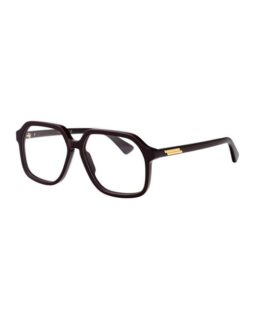 Bottega Veneta Black Acetate Optical Glasses