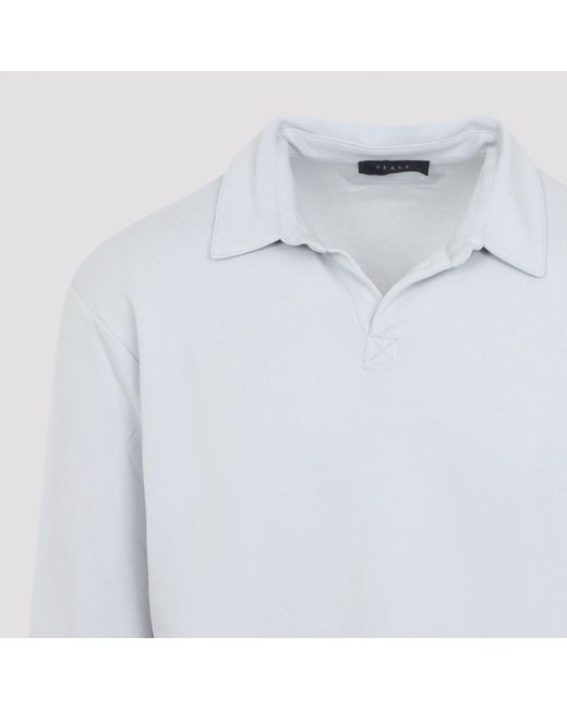 Sease White Supima Polo Shirt