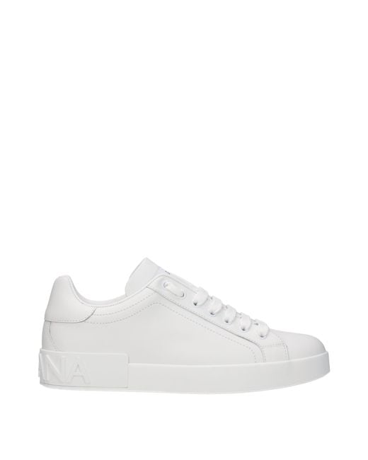 Dolce & Gabbana White Dolce&Gabbana Portofino Low Trainer for men