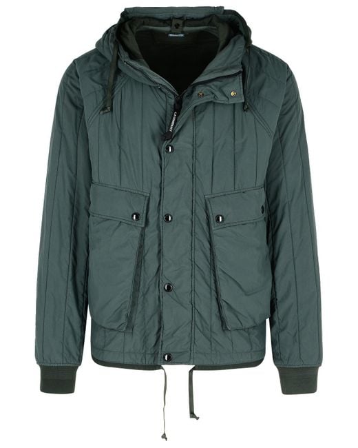C P Company Green Polyamide Jacket for men
