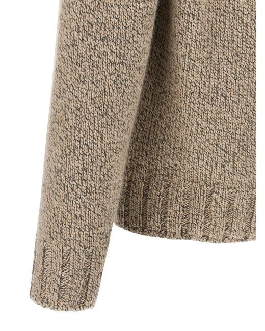 Zegna Gray Cashmere Sweater for men