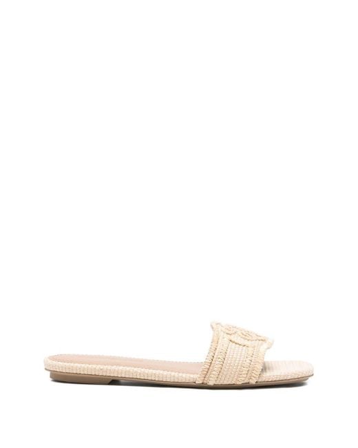 Emporio Armani Exclusive White Sandals Polyamide