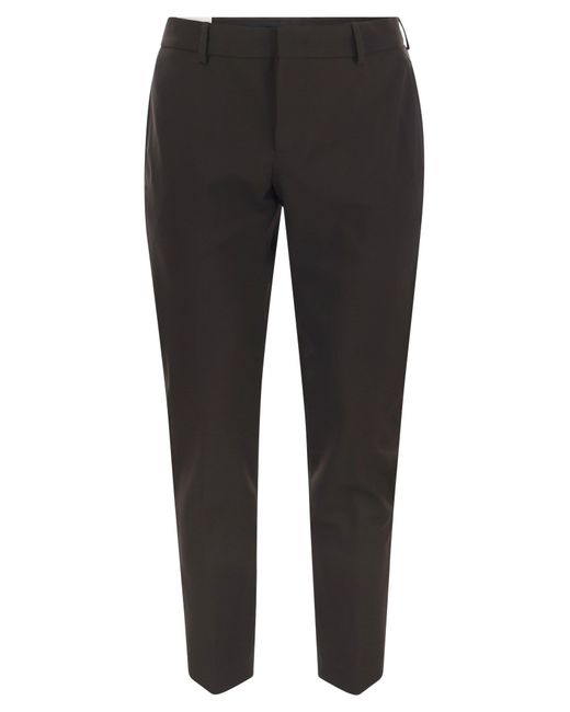 'Epsilon' pantalon en tissu technique PT Torino en coloris Black