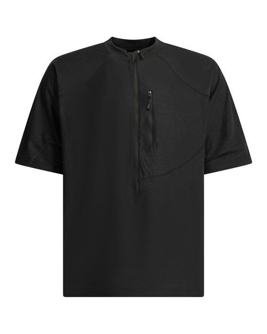 DAIWA PIER 39 Black "Tech Run-Gun" Crew-Neck T-Shirt