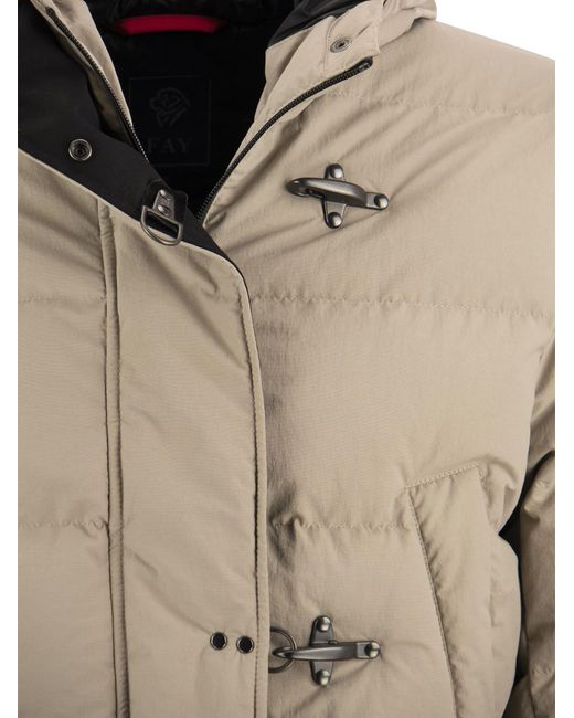 Fay Natural Feather Jacket 3 Hooks for men