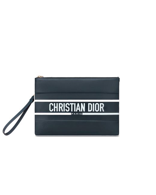 Dior Black Logo Clutch Bag