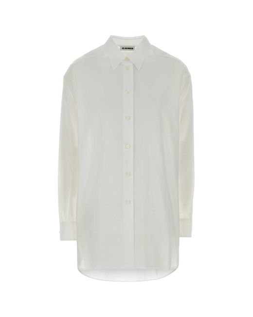 Jil Sander White Relaxed Solid Shirt
