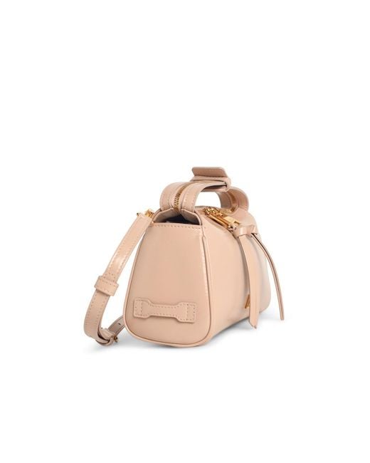 Dolce & Gabbana Natural 'Vittoria' Leather Handbag Nude