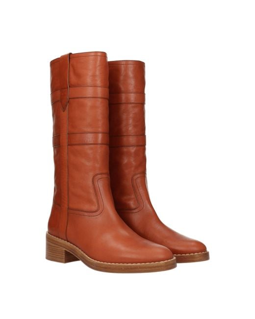 Céline Brown High Boots