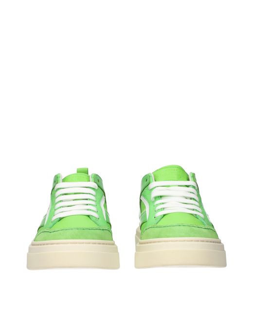 Ferragamo Green Cassina Sneakers/Lime Leather for men