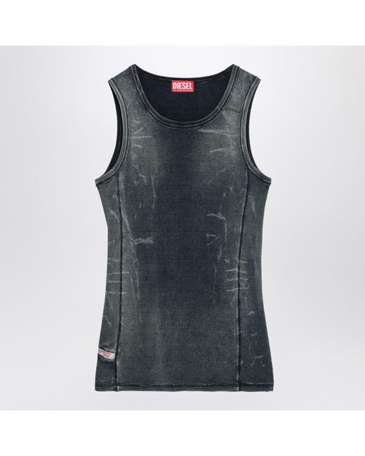 DIESEL Blue Top T-Go Washed Effect