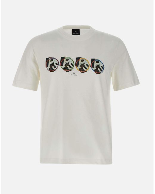 Circle LOGO WHITE T CHASH Paul Smith de hombre de color Gray