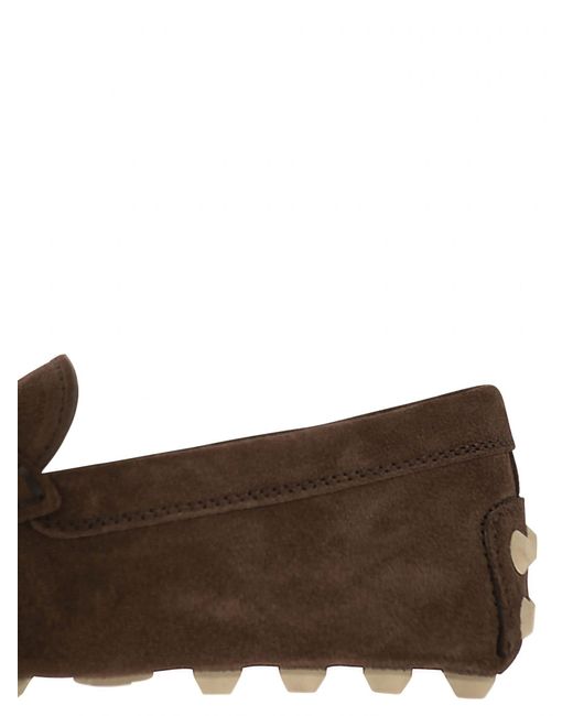Tod's Rubberen Bubbel T Tijdloos In Suede Leer in het Brown voor heren