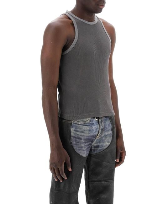 Camiseta de tanques de gafas de algodón de acné Studios Acne de hombre de color Gray