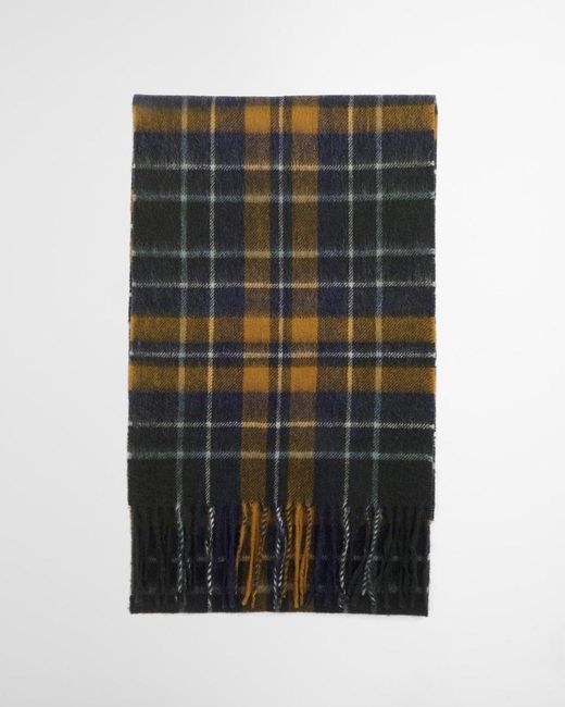 Barbour Black New Check Tartan Scarf